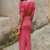 Ensemble haut et robe à manches bouffantes et jupe fendue dos nu