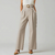 pantalon crème taille haute femme élégant