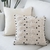 Housse-de-coussin-g-om-trique-Blanc-noir-housse-d-oreiller-tiss-e-de-Style-marocain