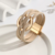 bracelet en cuir multirang beige nude