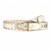 ceinture tressée en cuir doré