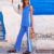 tenue d'été femme bleu