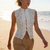 Débardeur Canelle blanc chic femme
