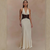 Robe Caliane blanche satin