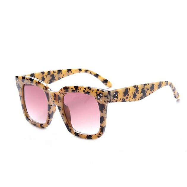 Noaxylic Lunettes De Soleil Surdimensionnées En Peluche Léopard - Accessoires Fun Carnaval