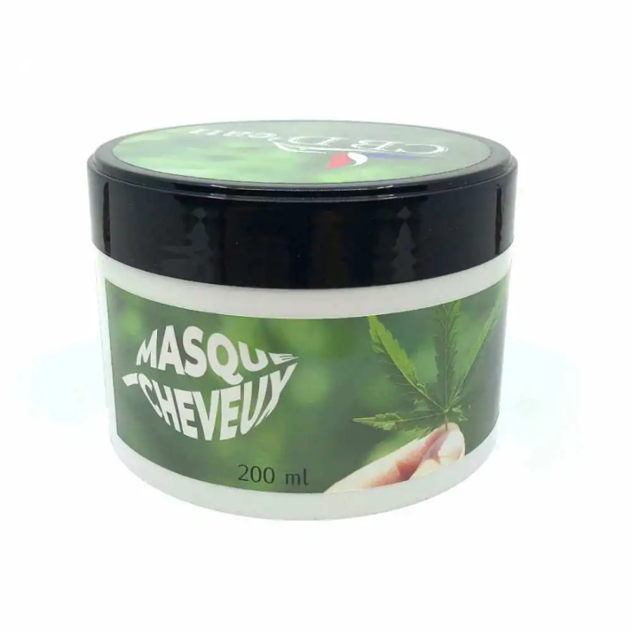 Soins cheveux CBD Masque Capillaire Huile de chanvre