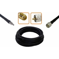 Câble haute qualité SMA femelle et UHF PL 259 mâle diamètre 10.30 mm longueur 1 à 30 mètres