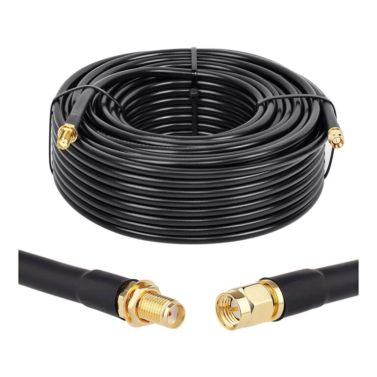 Câble Coaxial SMA Aivane 2 PCS 3m Cable SMA Male Femelle 5G GSM GPS Coaxial Câble Coaxial SMA Pour Modem Routeur