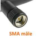 antenne wifi sma noire mâle