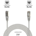 CABLE RJ45 CAT 5E F UTP LONGUEUR 1M