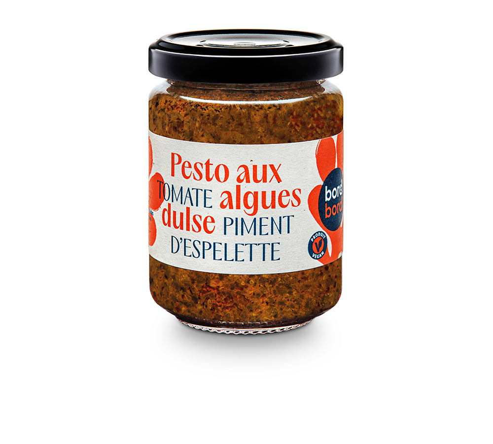 Pesto rouge aux algues Dulse, tomate et piment d\'Espelette 120g