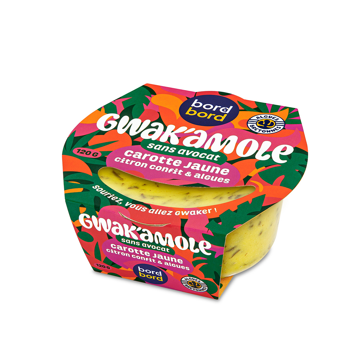 GWAK\'AMOLE ! Carotte jaune au citron confit, amande & algue 120g
