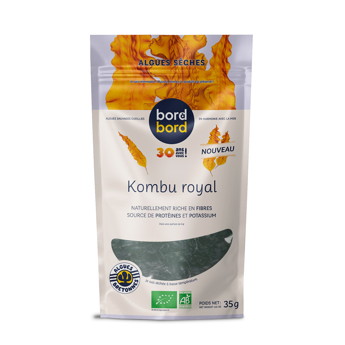 Kombu Royal BIO déshydraté feuille 30g