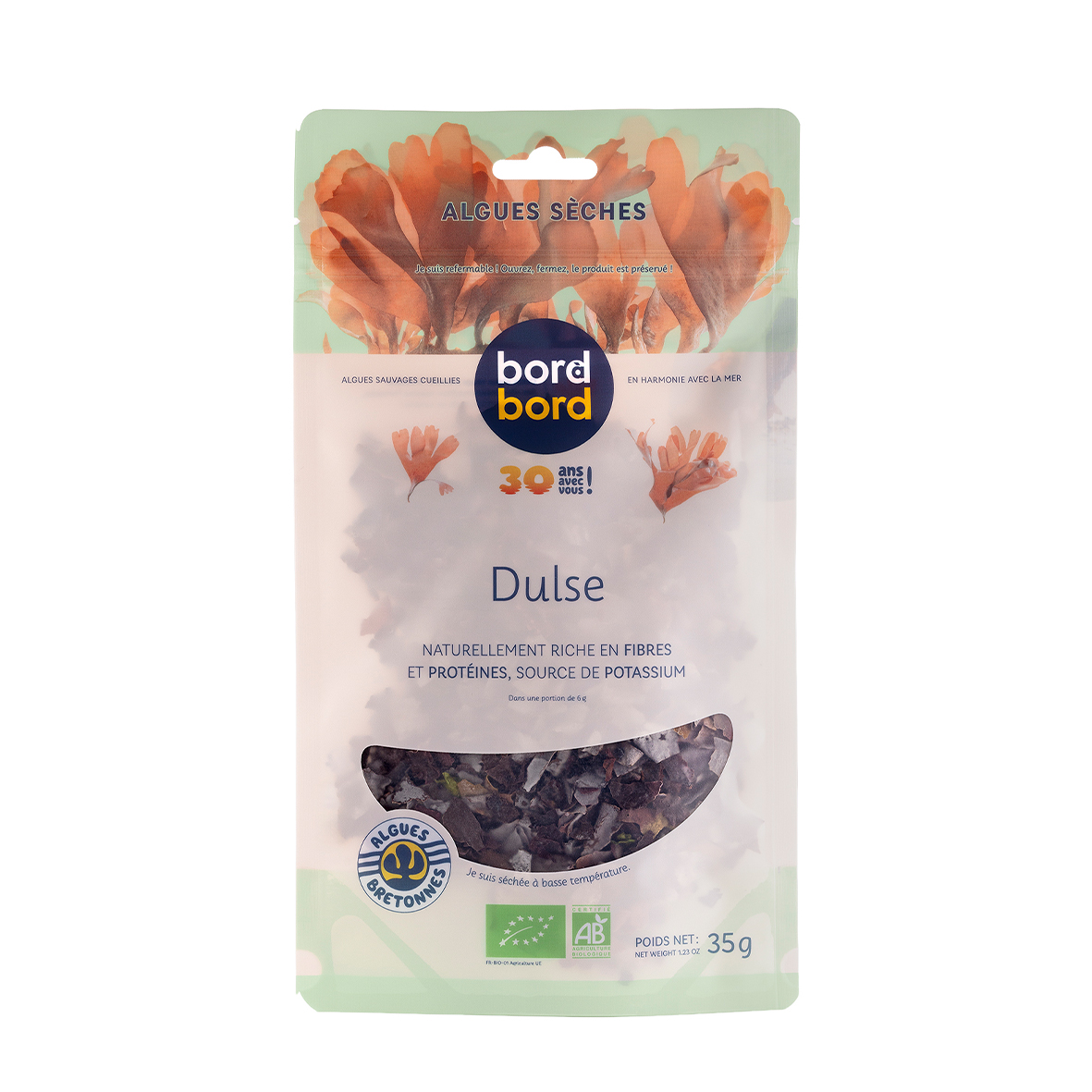 Dulse BIO déshydratée en flocons 35g