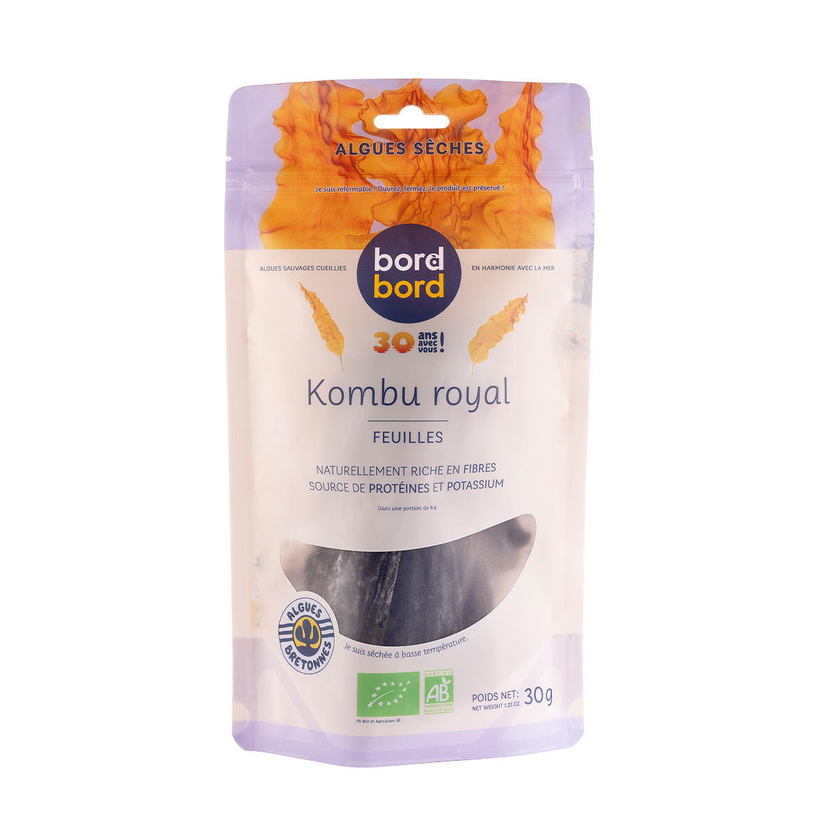 Kombu Royal BIO déshydraté feuille 30g