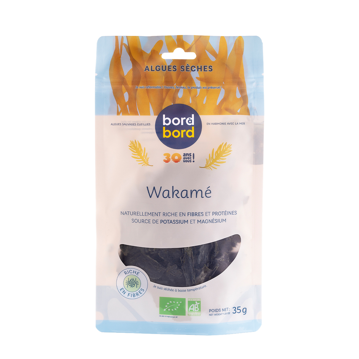 Wakamé BIO déshydraté flocons 35g