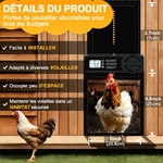 Installation aisée de la porte automatique FO-005-EU pour sécuriser vos poules.