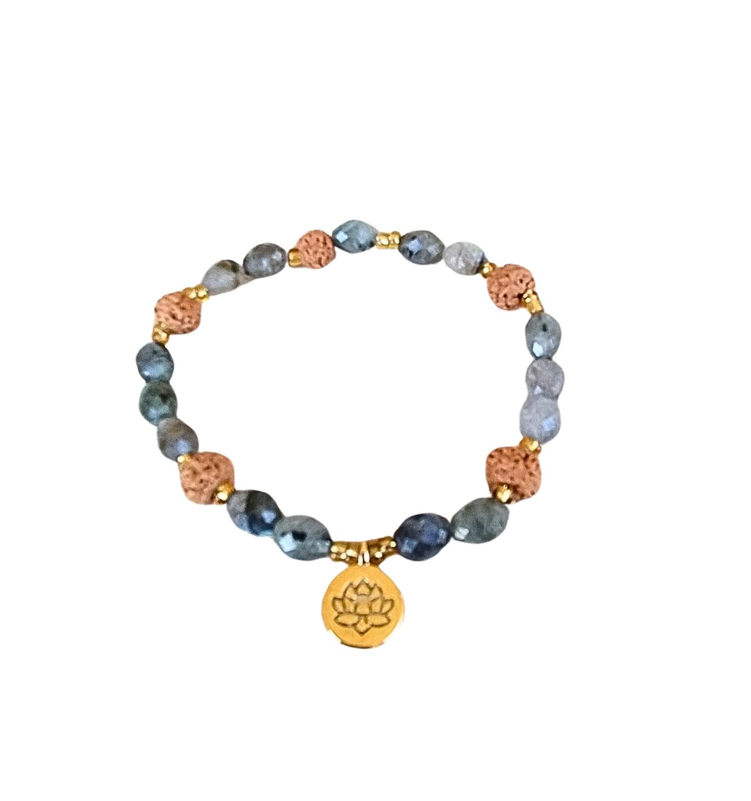 bracelet labradorite facettée2