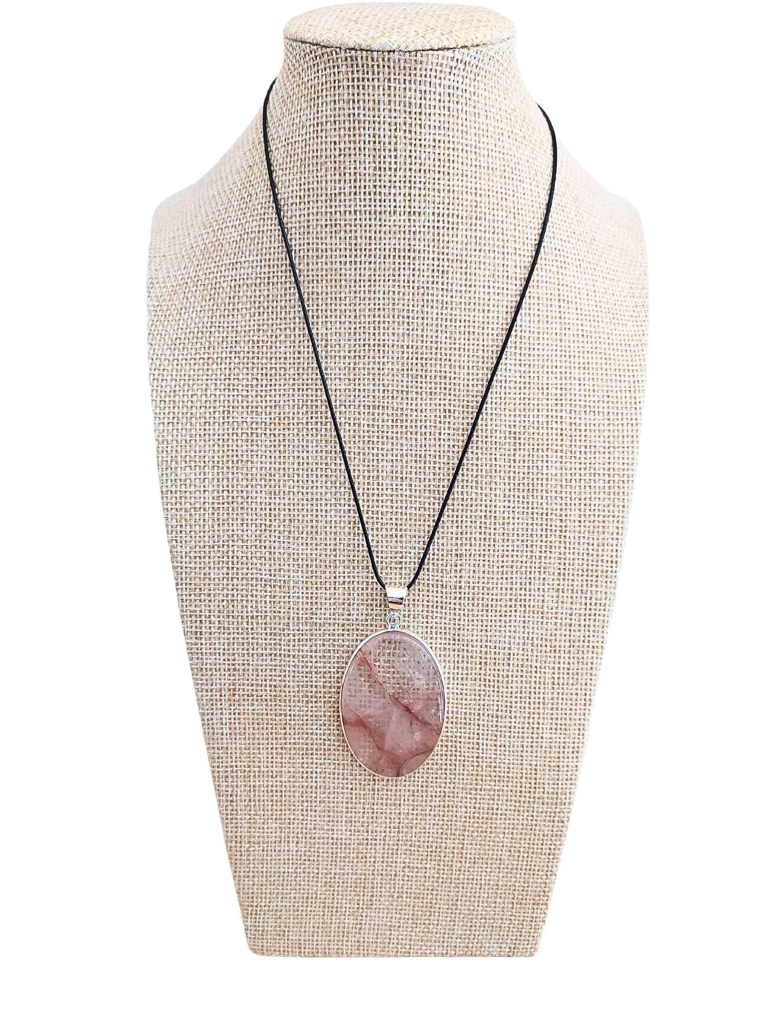 quartz hématoide pendentif