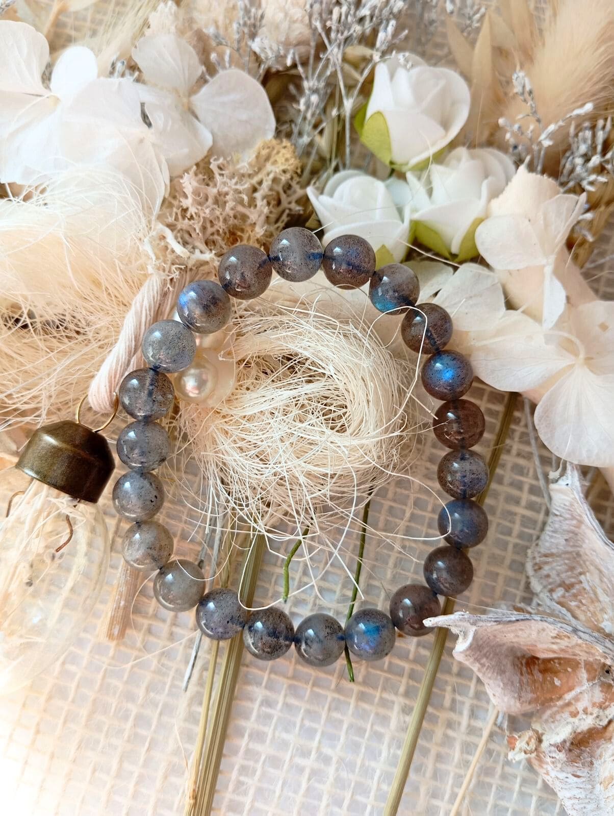 bracelet en pierre labradorite