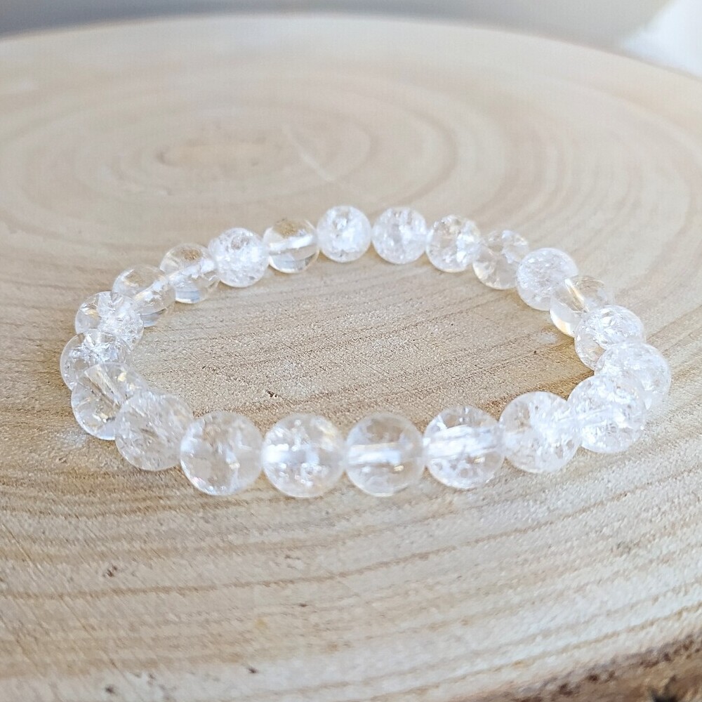 cristal craquelé perles 8mm