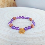 bracelet amethyste facetté201
