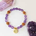 bracelet amethyste facettée58