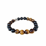 bracelet oeil de tigre avec arbre de vie