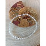 cristal de roche 4mm bracelet en pierre naturelle