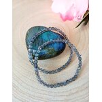 bracelet en pierre de labradorite 4mm
