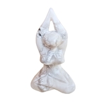 deesse en howlite sur fond blanc