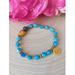 bracelet faceté apatite32