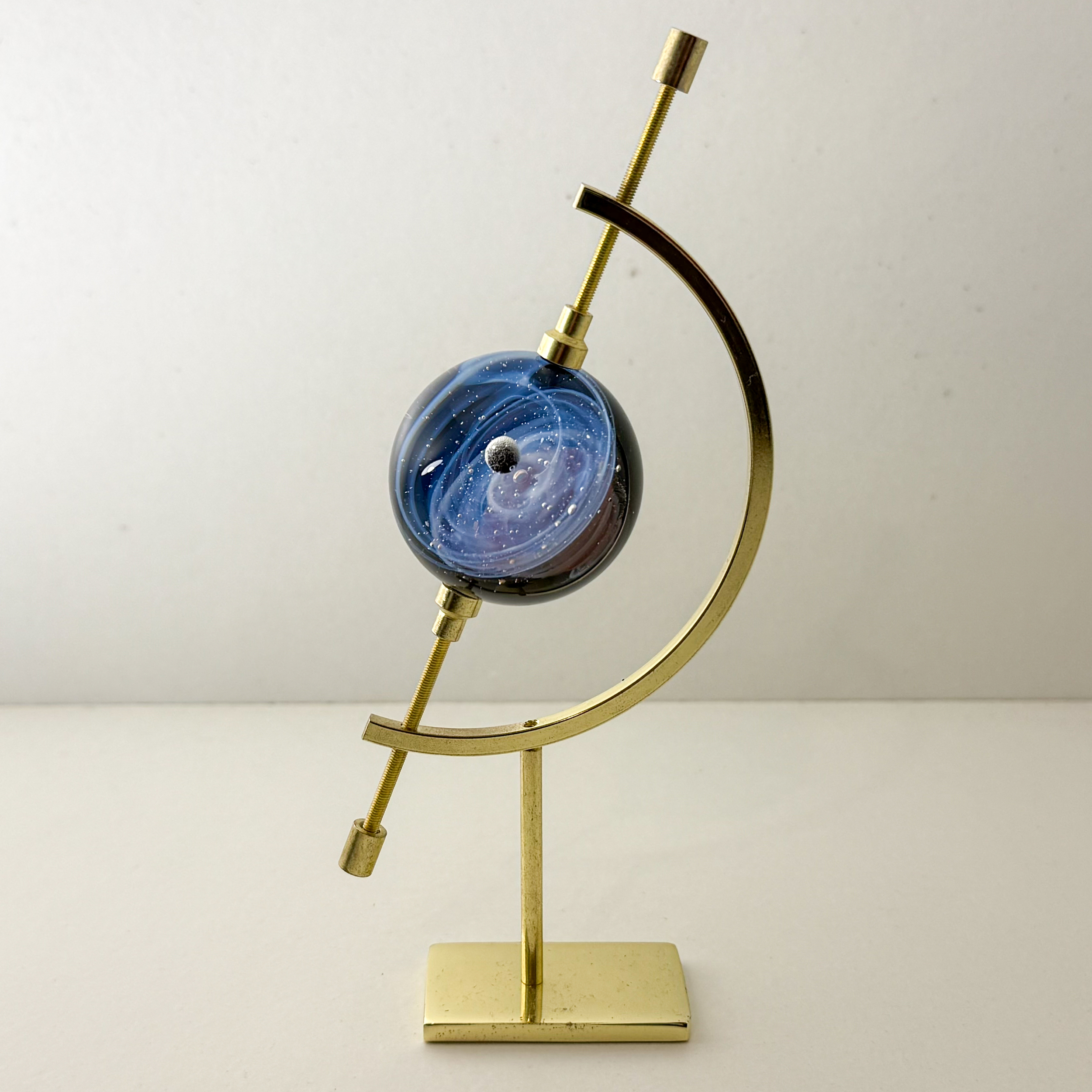 Mappemonde Galaxie artisanale en verre