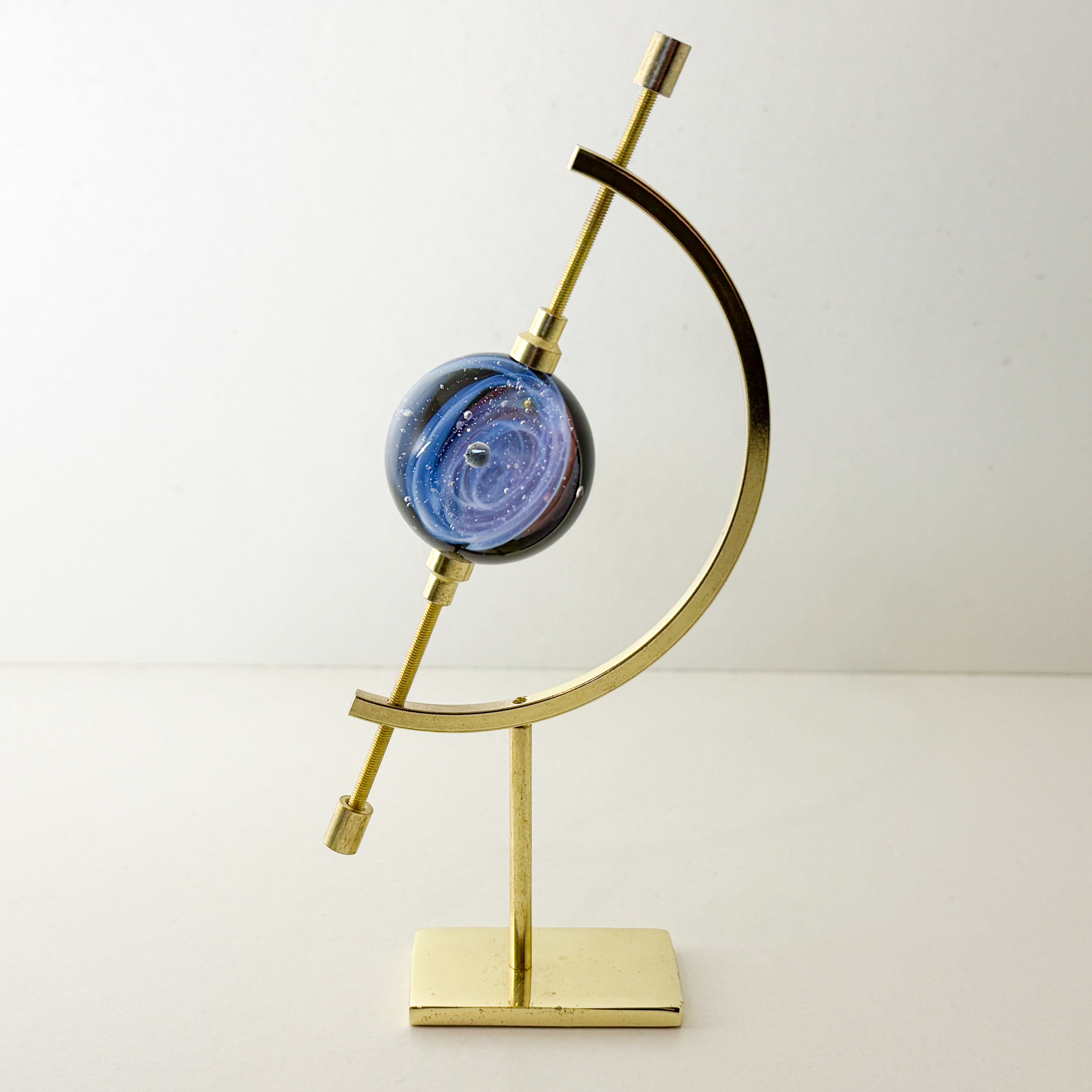 Mini presse papier Galaxie en verre