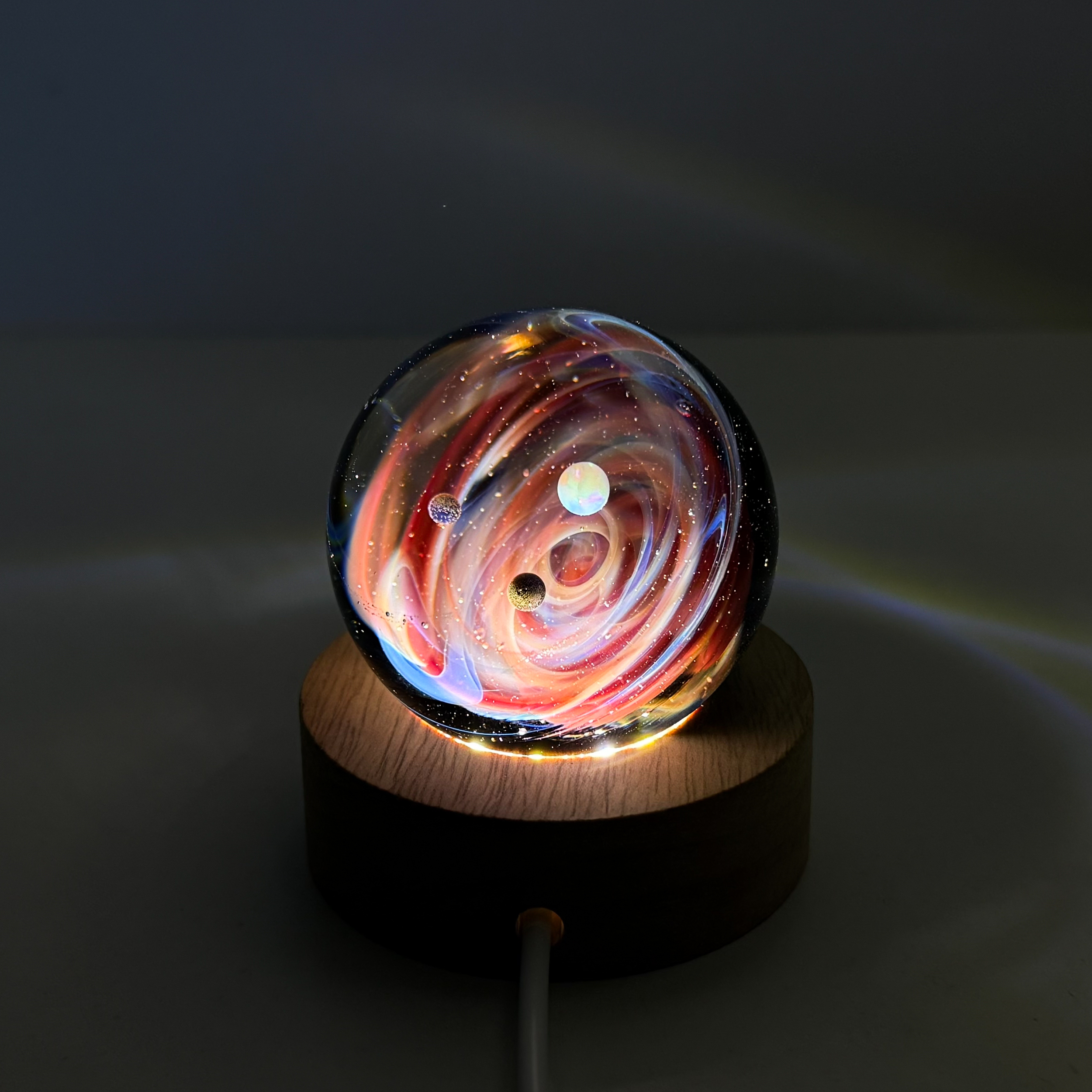 Sphère système solaire rouge
