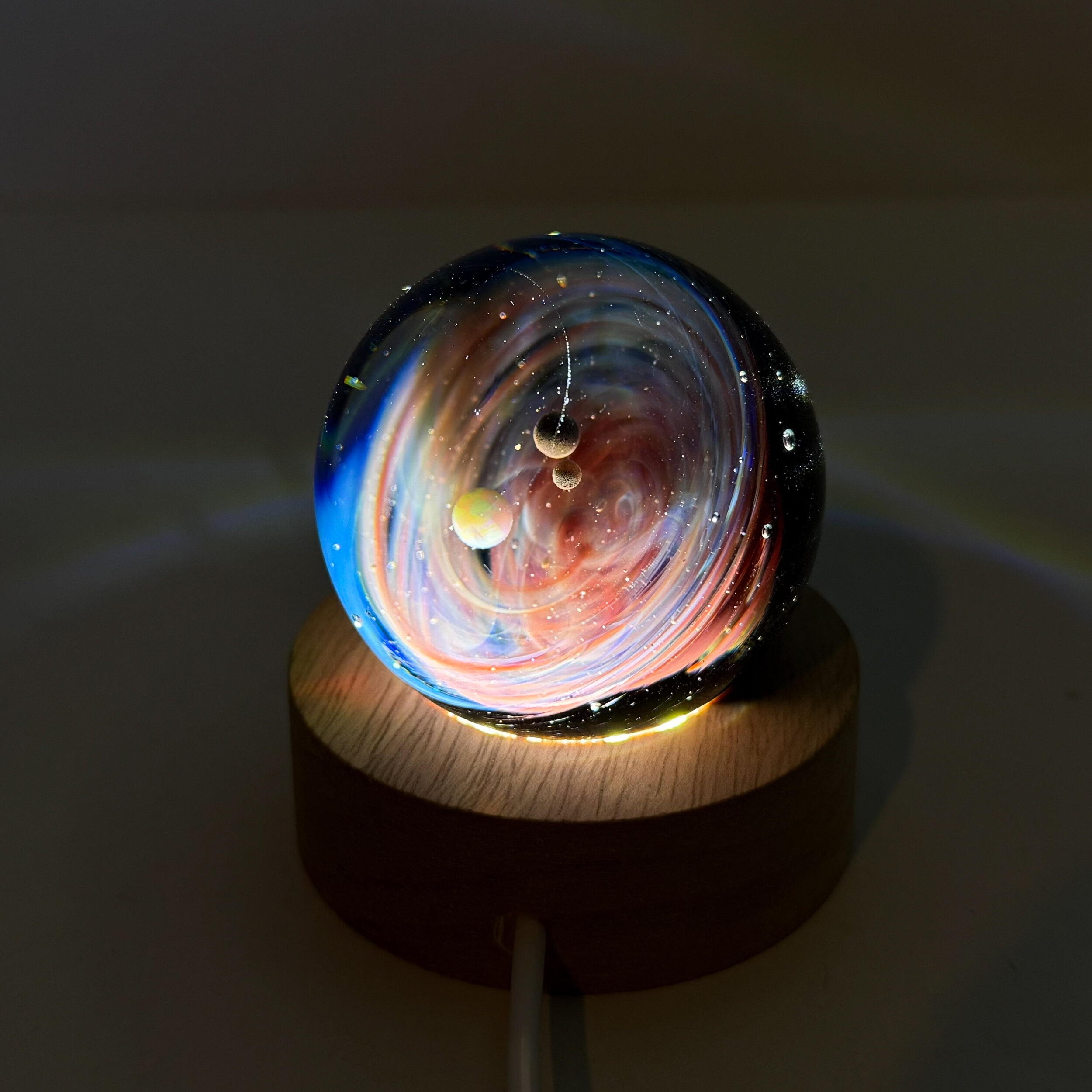 Sphère système solaire rouge