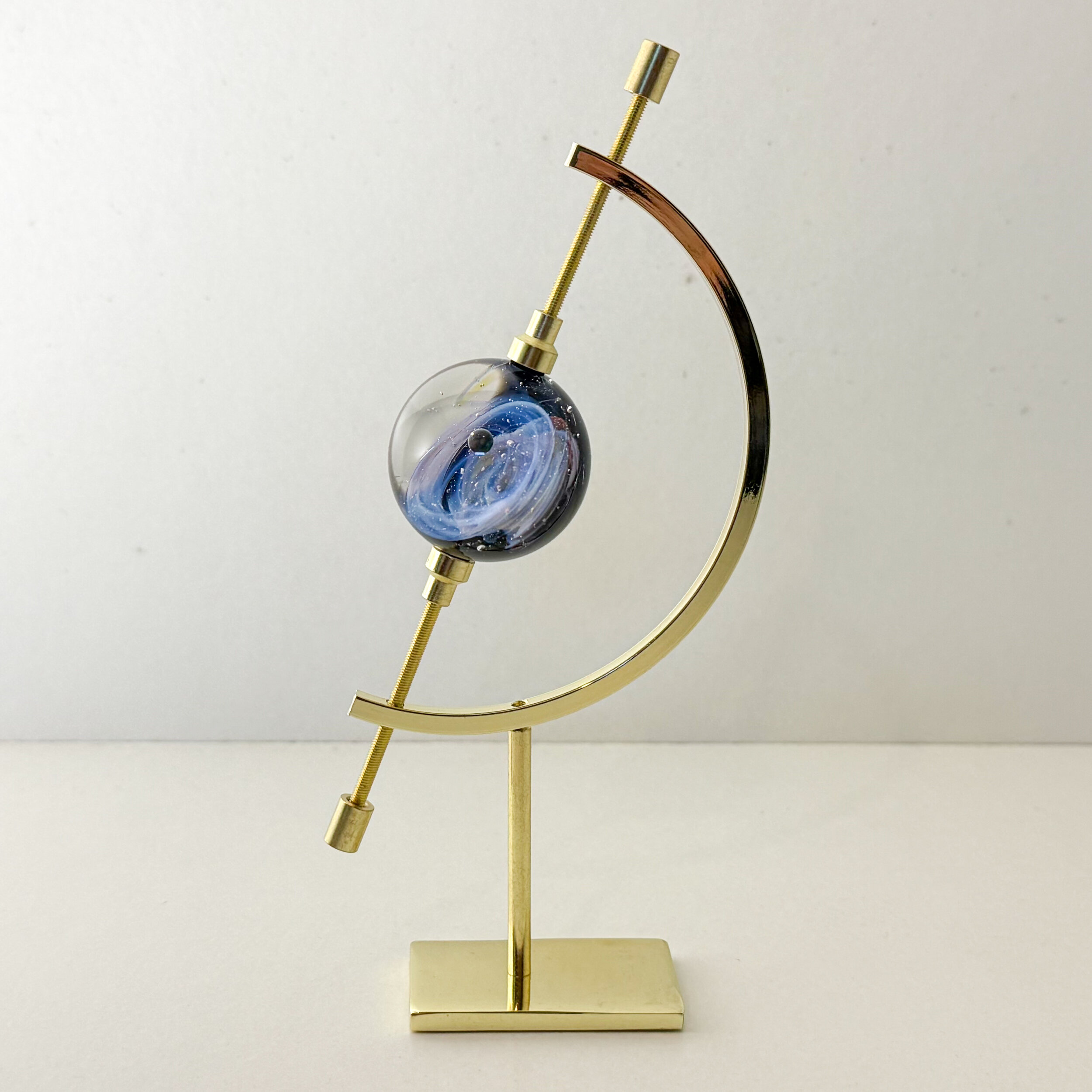 Mini presse papier Galaxie en verre