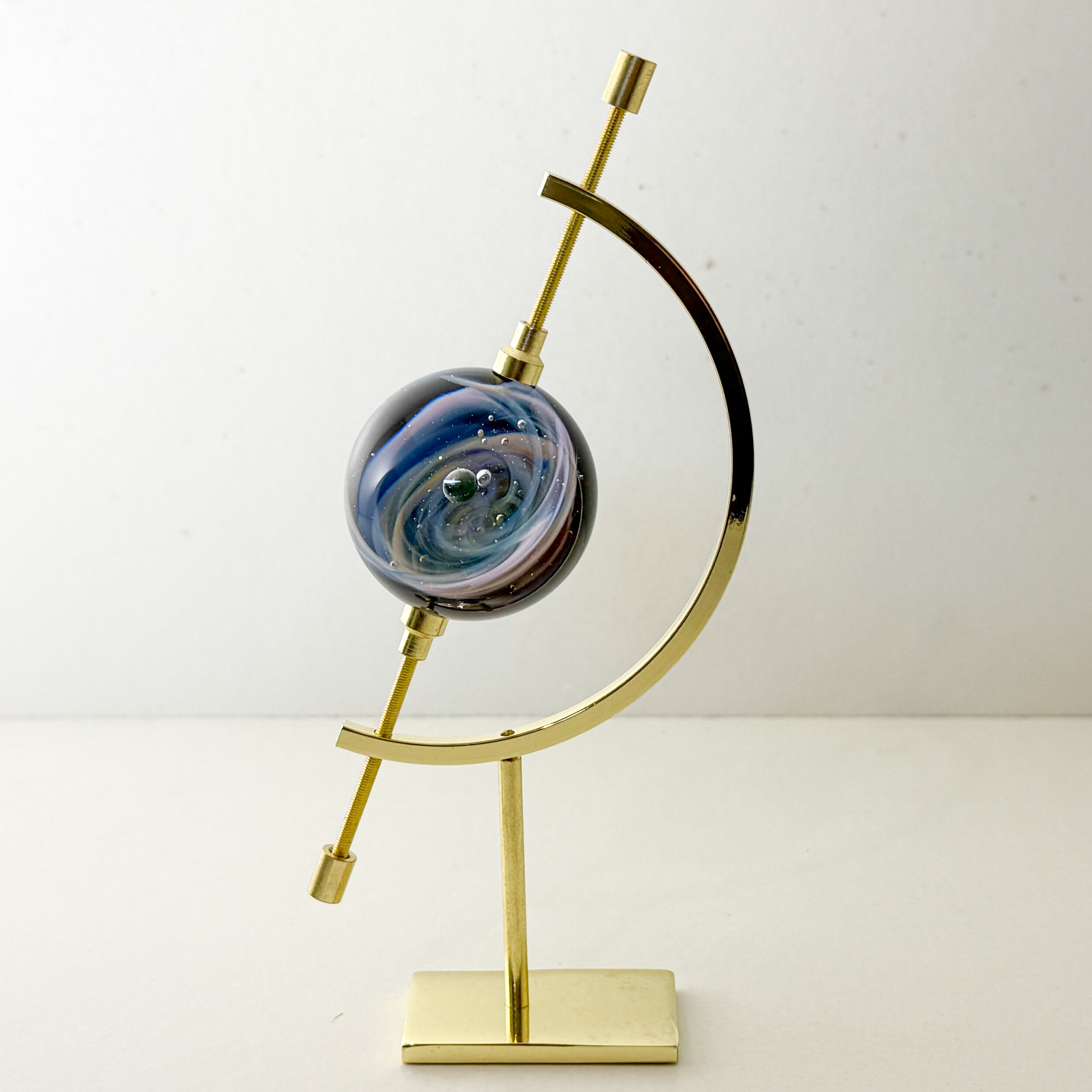 Mappemonde Galaxie artisanale en verre