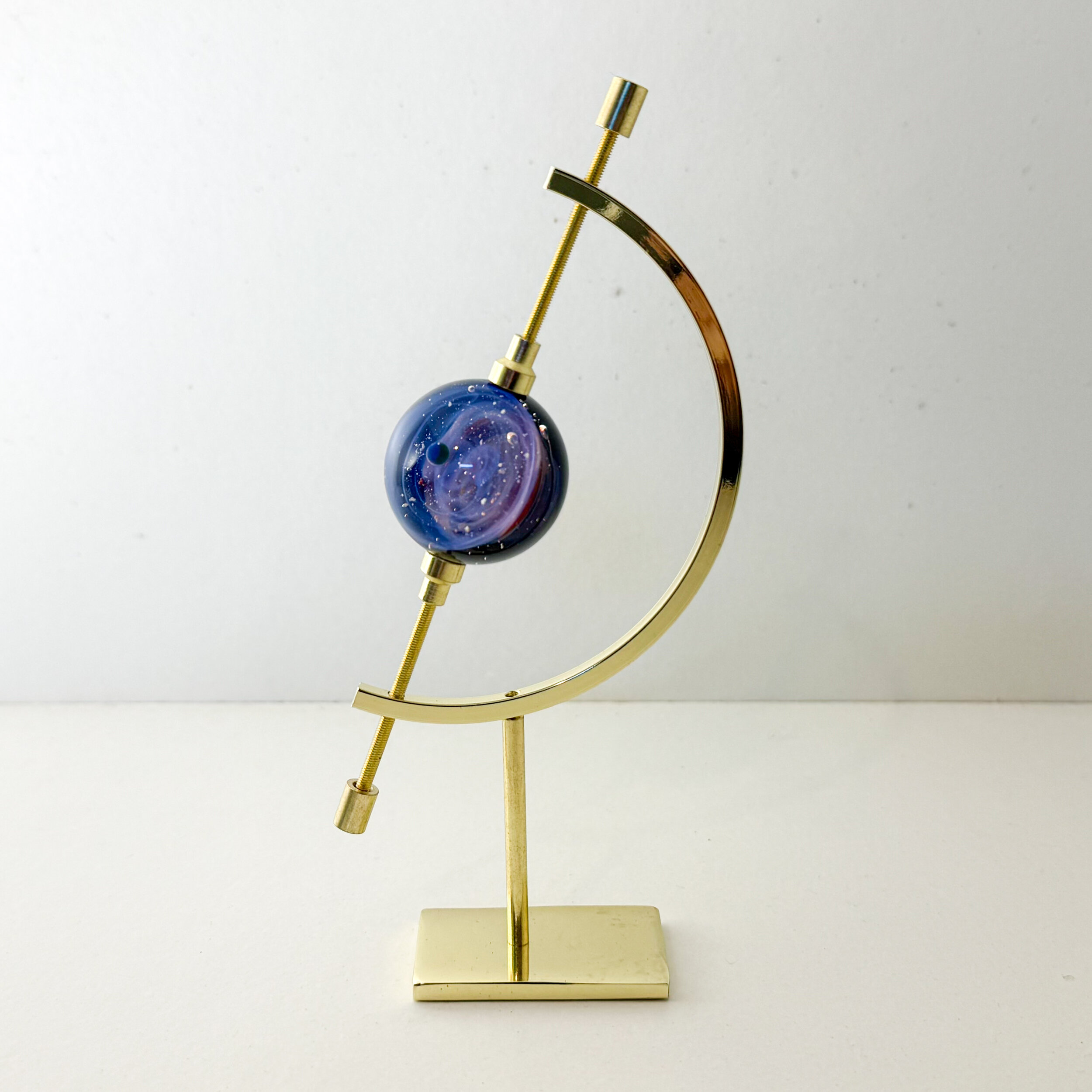 Mini presse papier Galaxie en verre