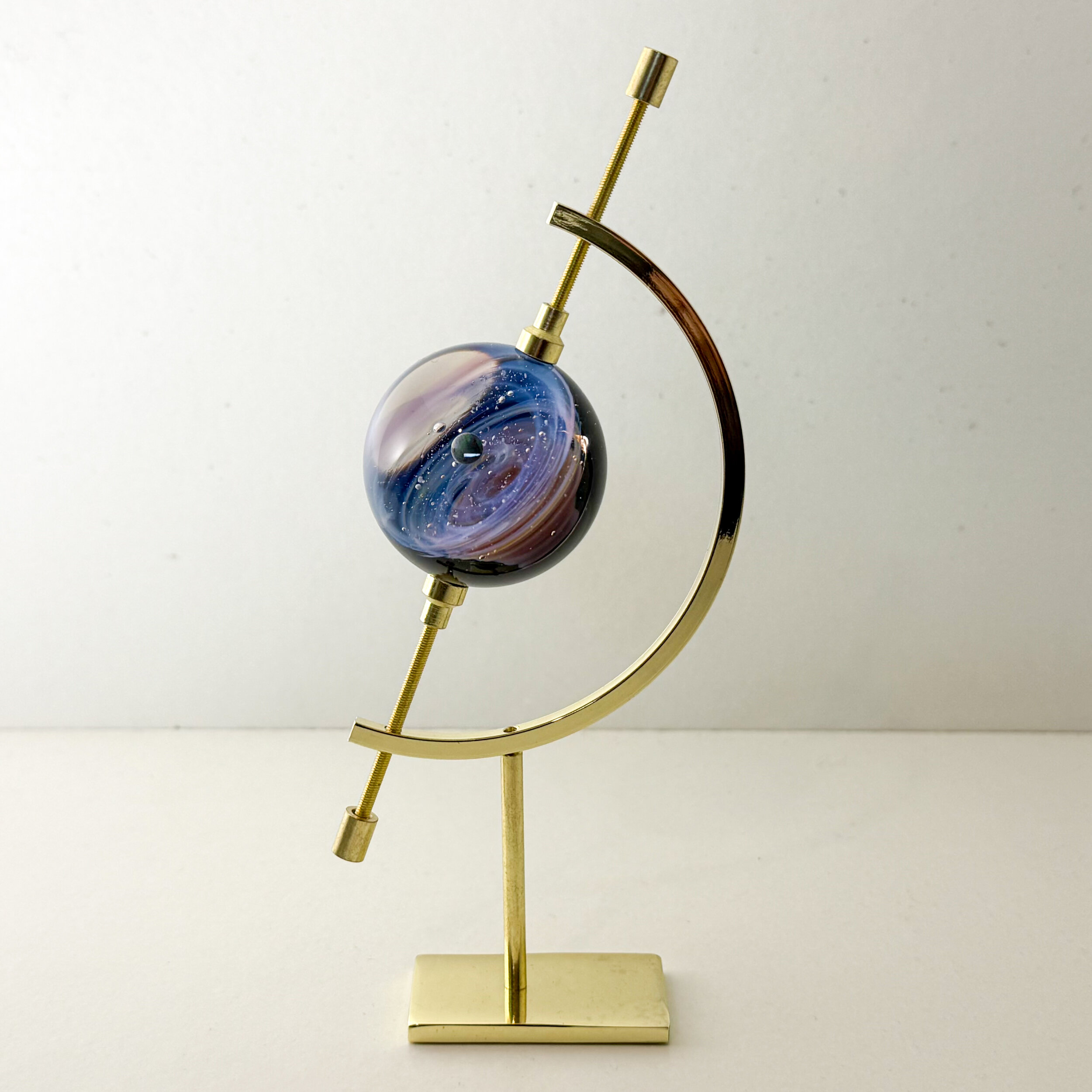 Mappemonde Galaxie artisanale en verre