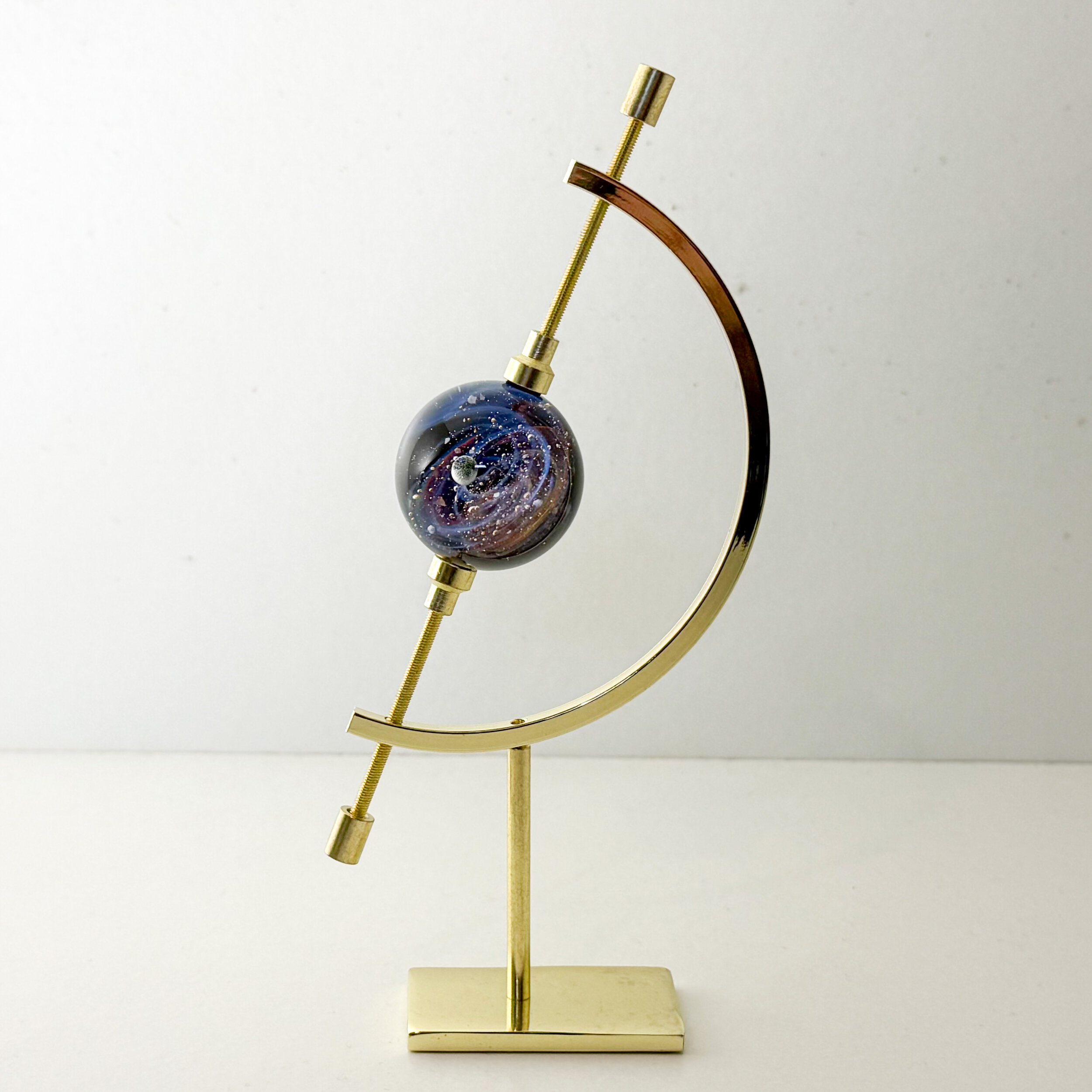Mini presse papier Galaxie en verre