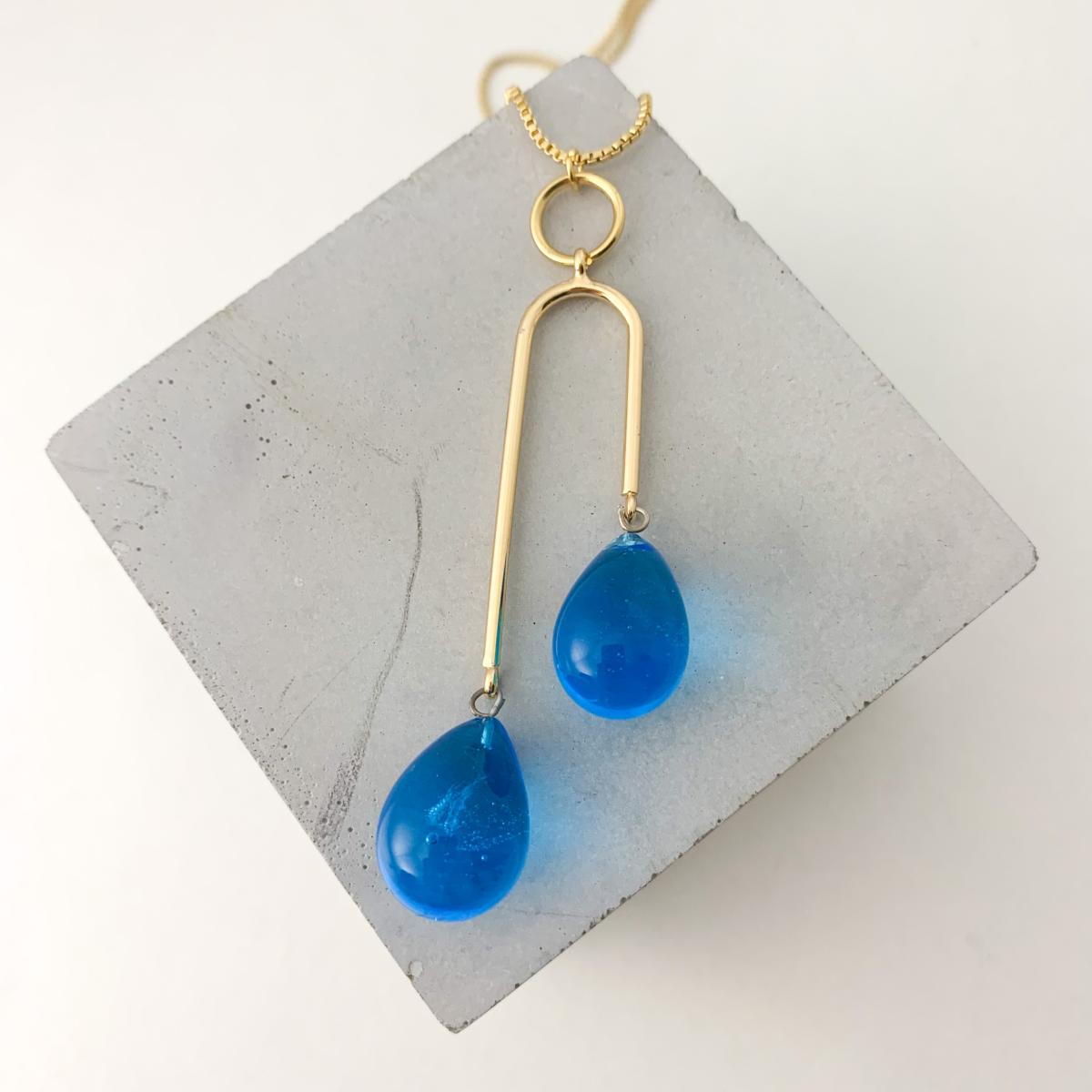 Collier Léa bleu