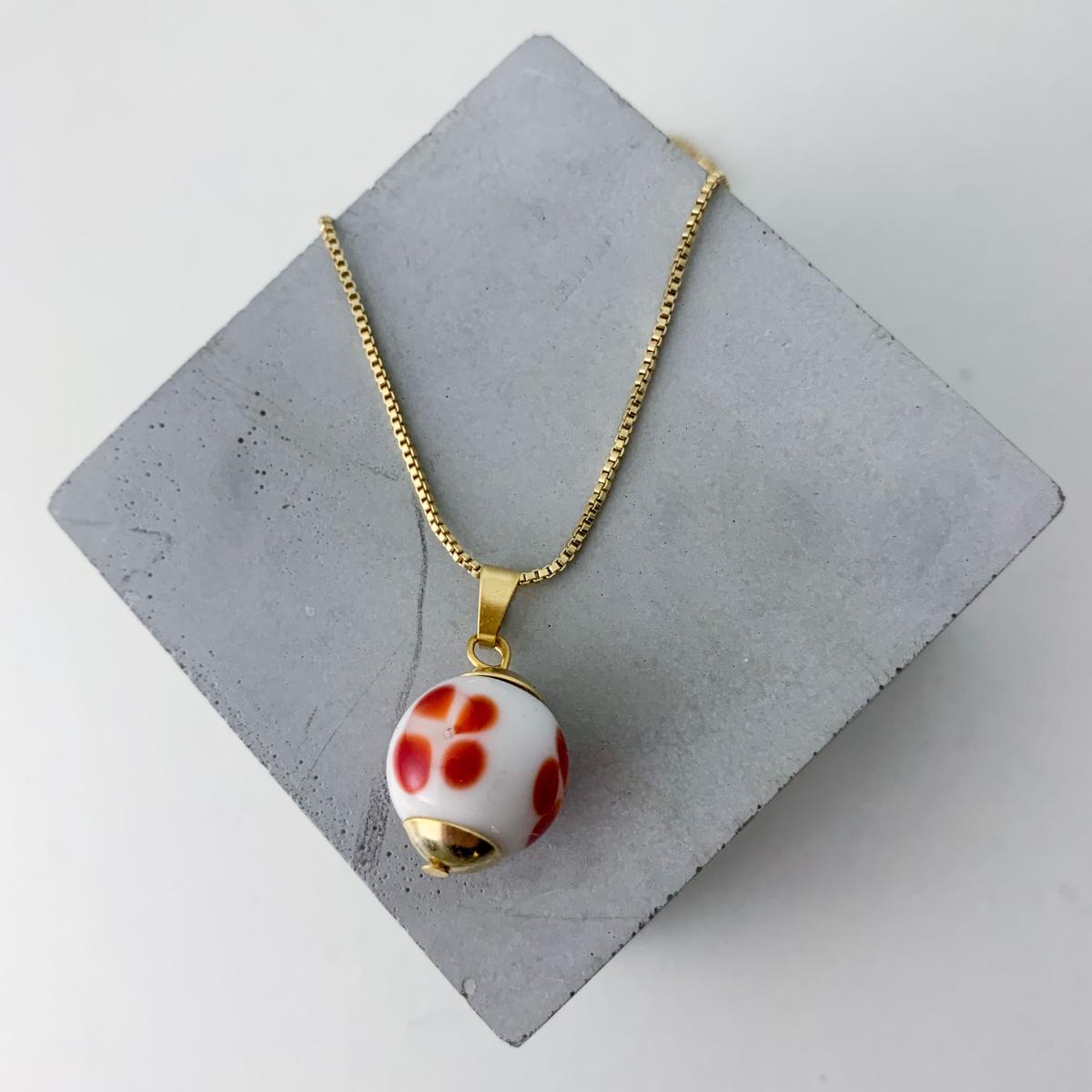 Collier Bloom rouge