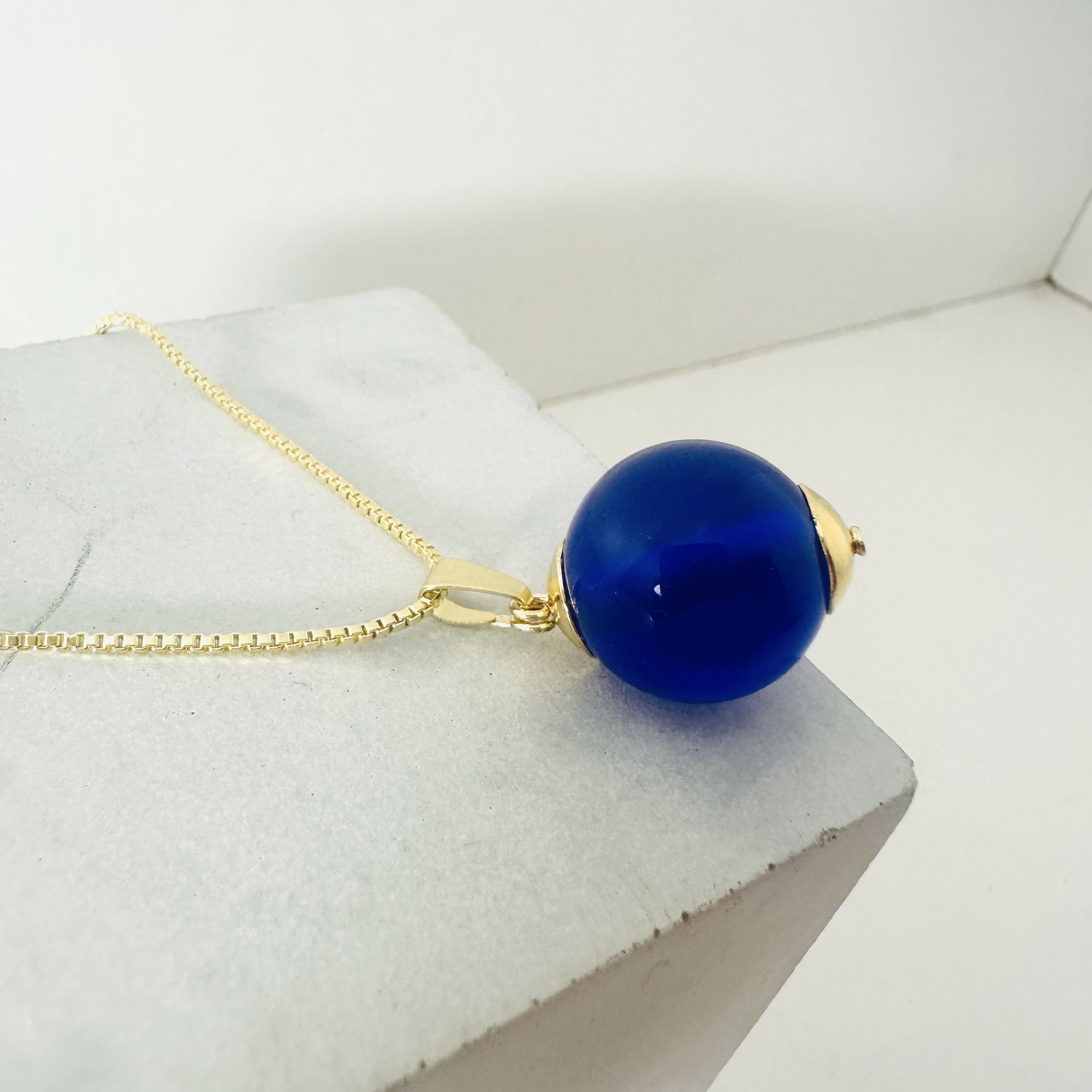 Collier Lou bleu marine
