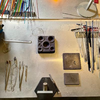justglassit plan travail verre au chalumeau