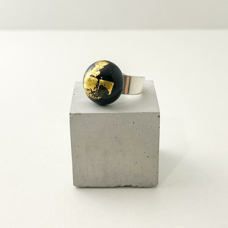 Bague En Verre De Murano - Neuf Sans Emballage - Élégante - Made In Italy