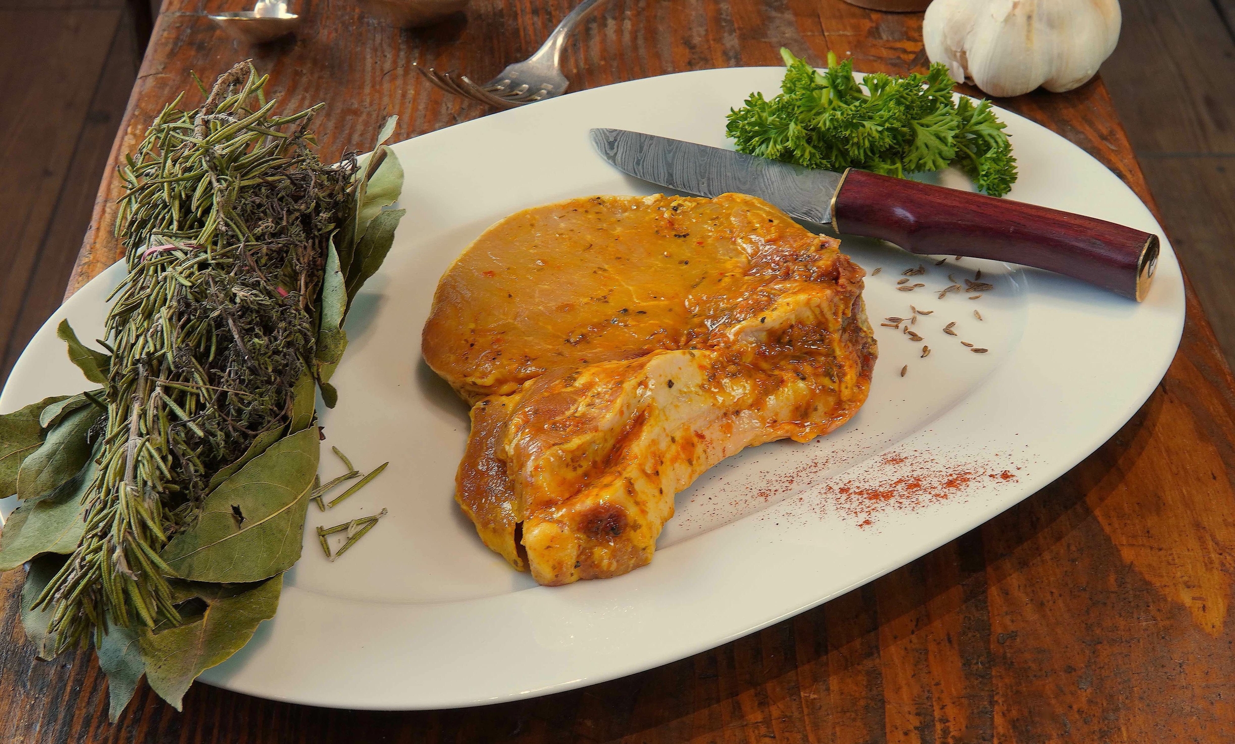 Côtes marinées (curry) bio (2 côtes)