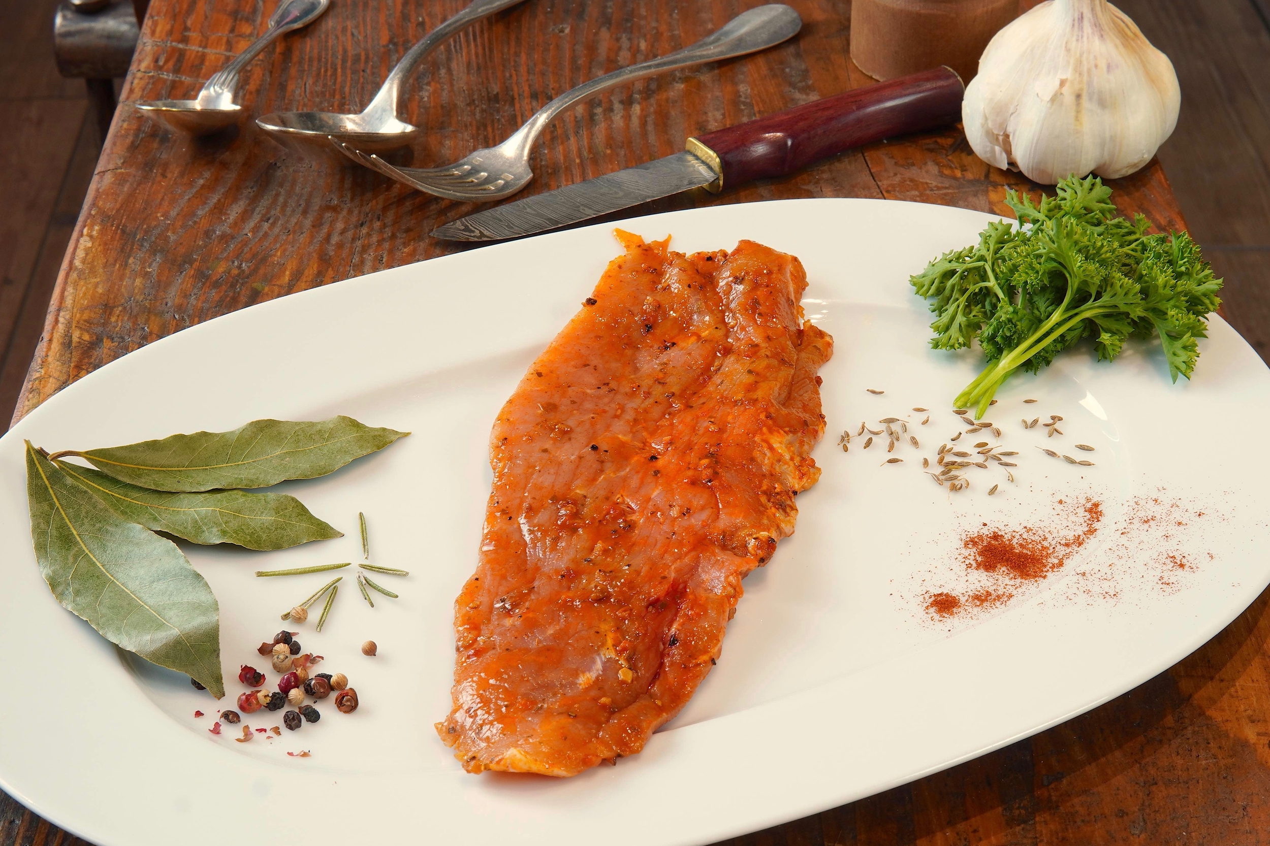 Escalopes de Jambon BIO Marinées (curry)