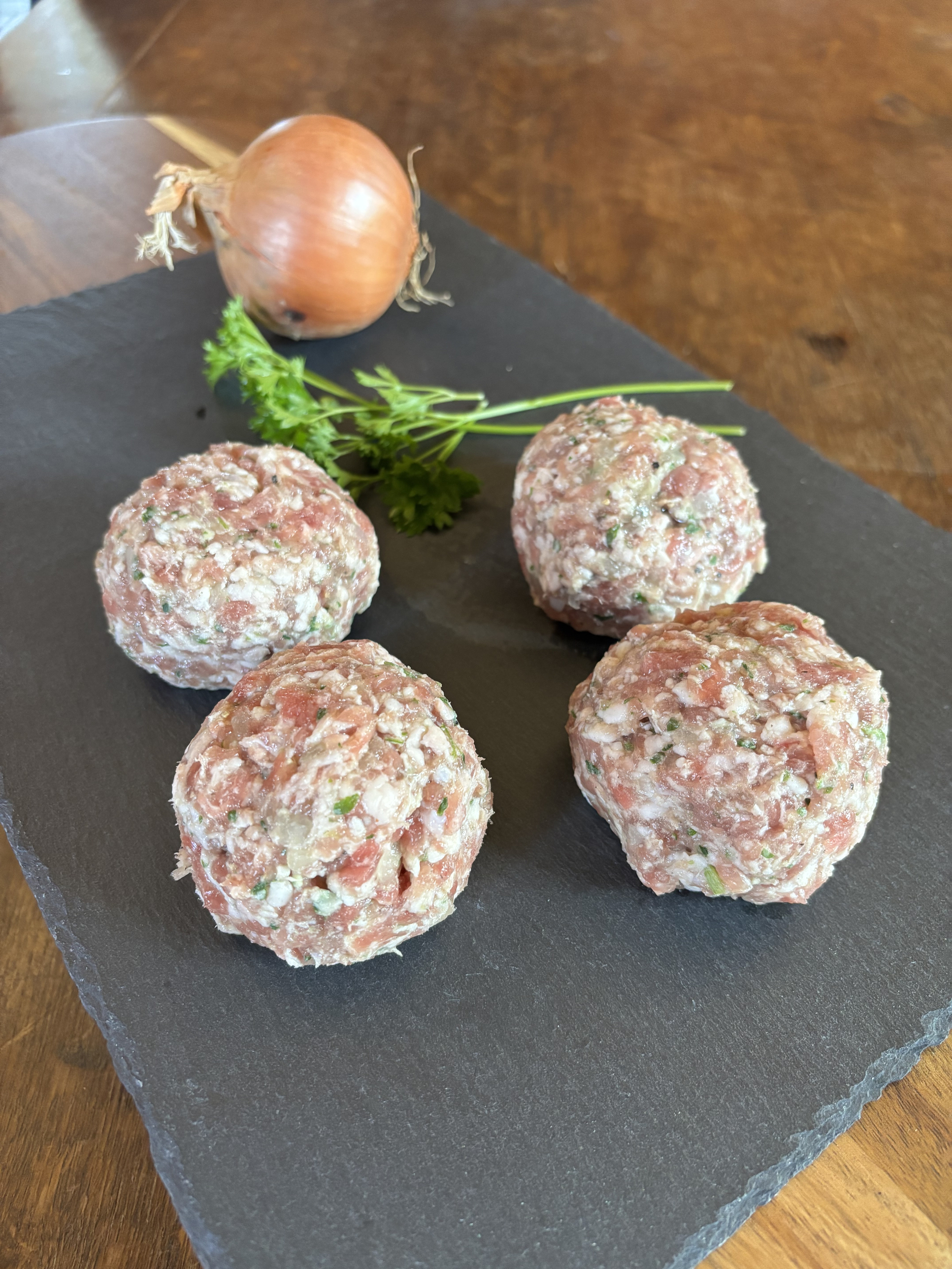 Boulettes épice de porc bio 480g (4 pièces)