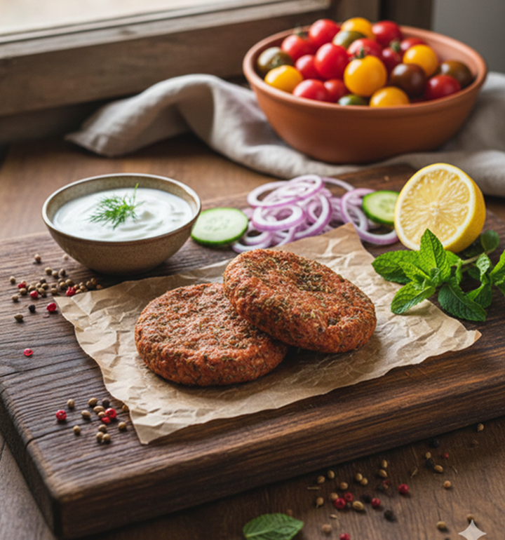 Steaks de porc Bio aux épices (façon haché) 2x120g